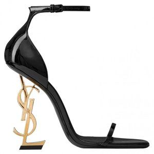 Saint Laurent YSL Patent Leather Opyum Sandals